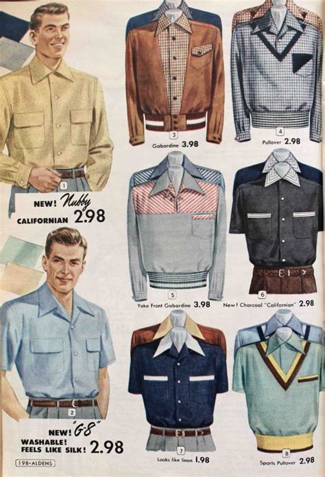 Men S 1950s Casual Clothing History レトロファッション ファッションスタイル ファッション