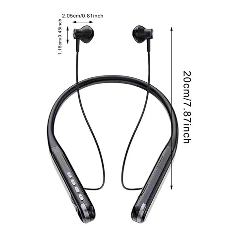 Bluetooth Neck Hanging Wireless Sports Headphones With Microphone 4