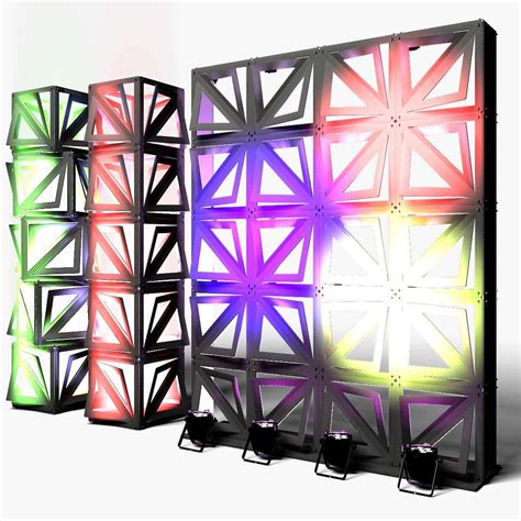 Stage Decor Modular Wall Column D Model By Akerstudio