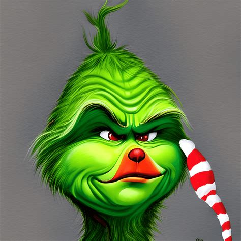 Cartoon Illustration Von Grinch Kawaii Chibi Creative Fabrica