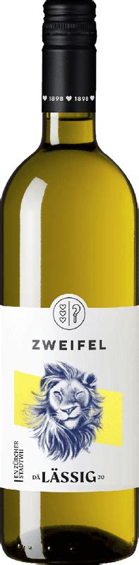 Lässig Riesling Silvaner Stadt Züri AOC Zürichsee 2023 Zweifel Weine