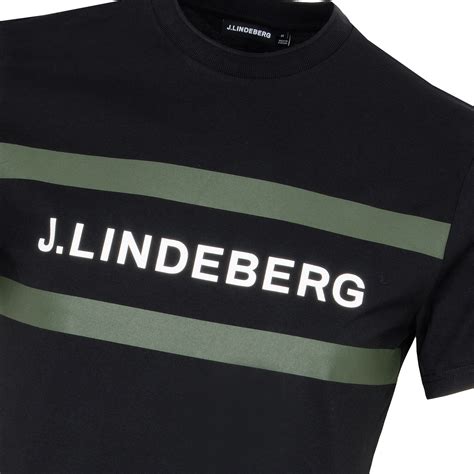 J Lindeberg Silo Logo Tee Black Scottsdale Golf