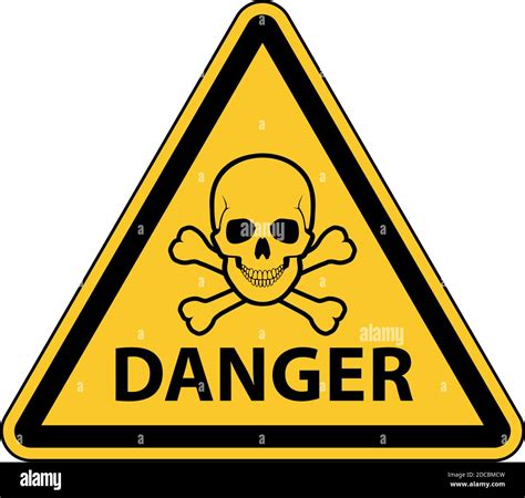 Skull Road Sign Triangle Warning Cut Out Stock Images And Pictures Alamy