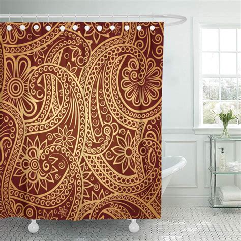 Suttom Burgundy I Always Knew Paisley Would Make Gold Rich Shower