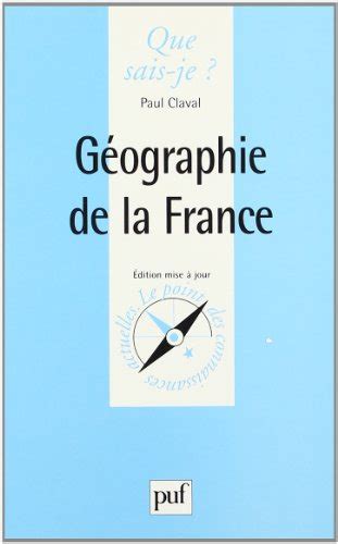 Géographie de la france de Paul Claval Recyclivre