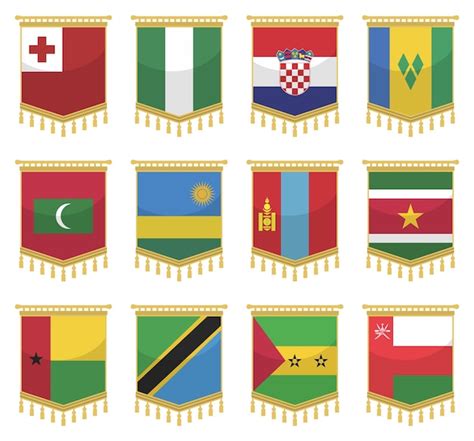 Premium Vector Flags Of The World Collection