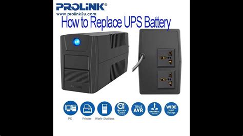 How To Replace Ups Battery Prolink Youtube