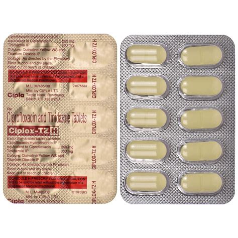 Ciplox TZ H Strip Of 10 Tablets Amazon In Health Personal Care