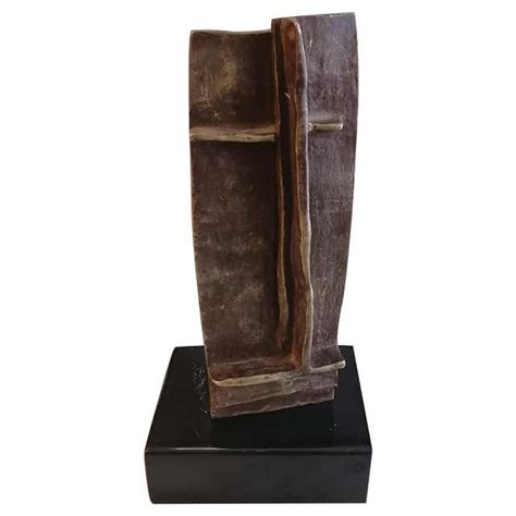 Mexican Bronze Abstract Sculpture at 1stDibs