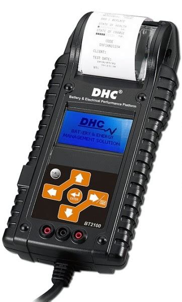 Dhc Bt2100 Digital Battery Tester With Printer Testers Accessories Leisure Power