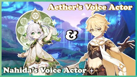 Aether S Voice Actor Pulls For Nahida With Nahida S Voice Actor Youtube