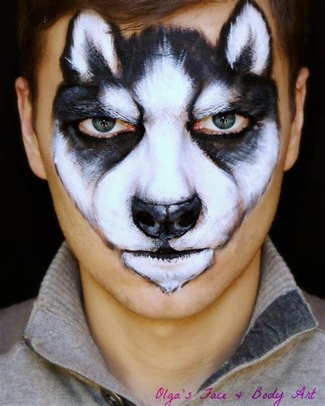 Olga S Face Body Art On Instagram Husky Facepainting Huskypuppy