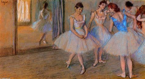 Paintings Reproductions Dancers In The Studio By Edgar Degas