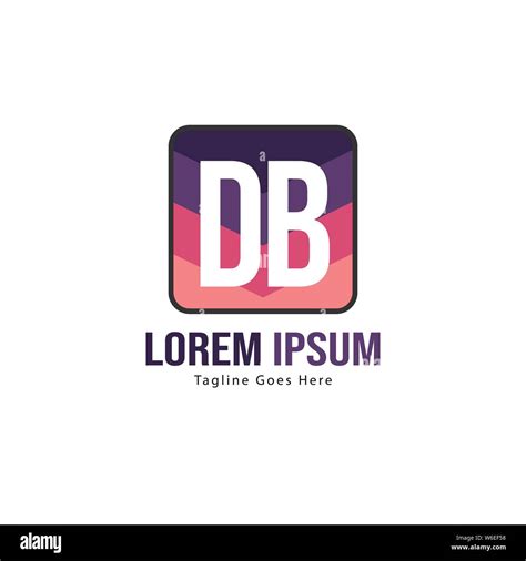 Db Letter Logo Design Creative Modern Db Letters Icon Illustration