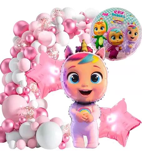 Set Globo Metalizado Cry Babies Bebes Llorones Mercadolibre