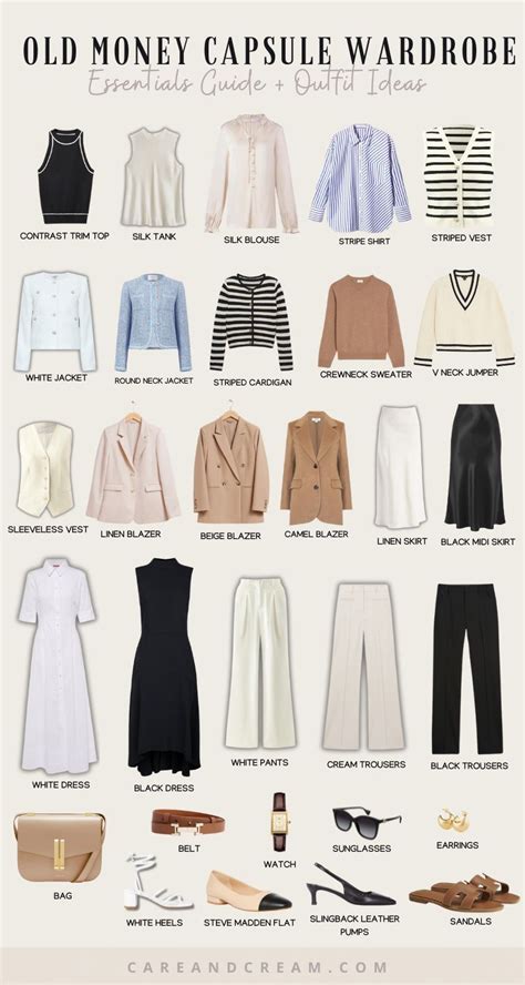 Old Money Capsule Wardrobe Essentials Guide Outfit Ideas In