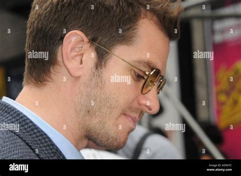 Andrew Garfield Arriving For Late Show Interview Stock Photo Alamy