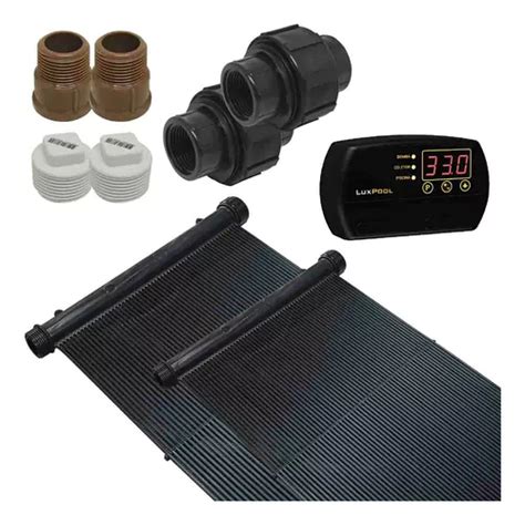 Kit Aquecedor Solar Piscina 21000 Litros 10 Placas 3x0 50