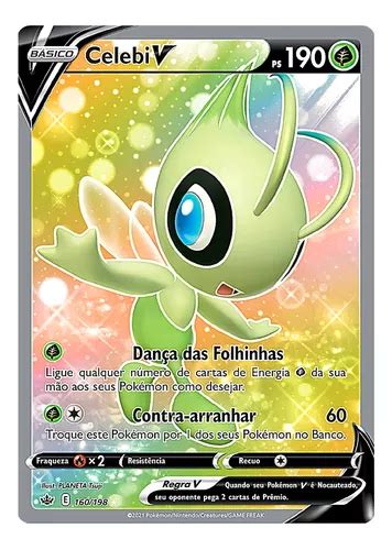 Carta Pok Mon Celebi V Full Arte Reinado Arrepiante Original