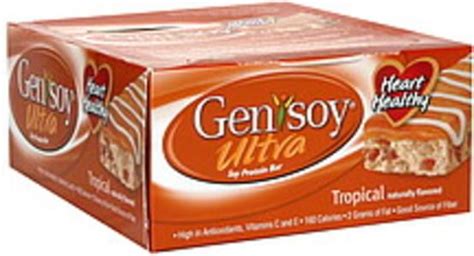 Genisoy Mixed Berry Flavor Soy Protein Bars - 12 ea, Nutrition ...