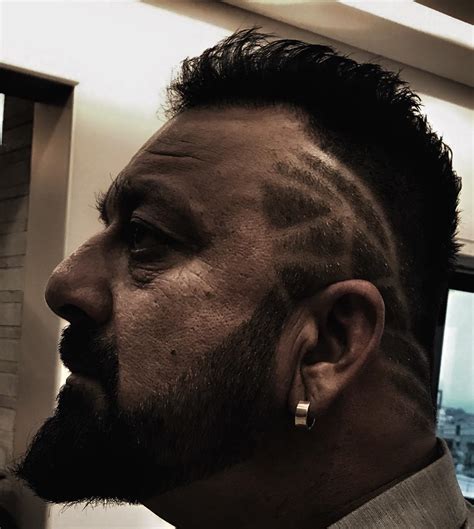 Textured Side Cut Cool Beard Sanjay Dutt Sports New Hairdo For Saheb