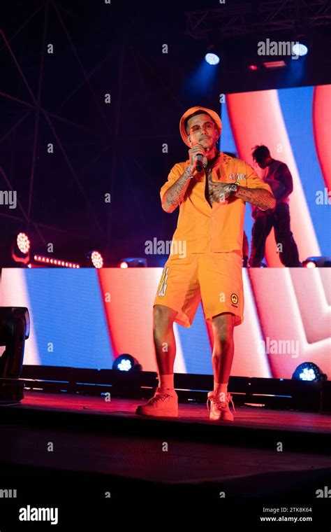 The Italian Rapper Gionata Boschetti Known As Sfera Ebbasta Performs On