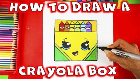 How to Draw a Crayon Box Step by Step Easy and Cute - YouTube