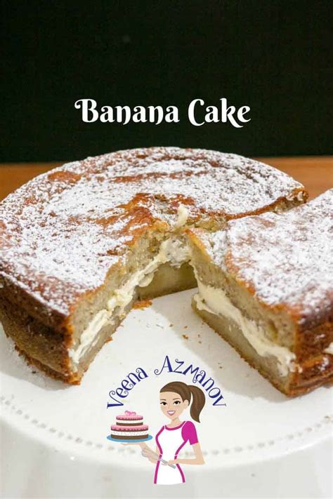 Moist Banana Cake Recipe With Whipped Cream Buttercream Baking From