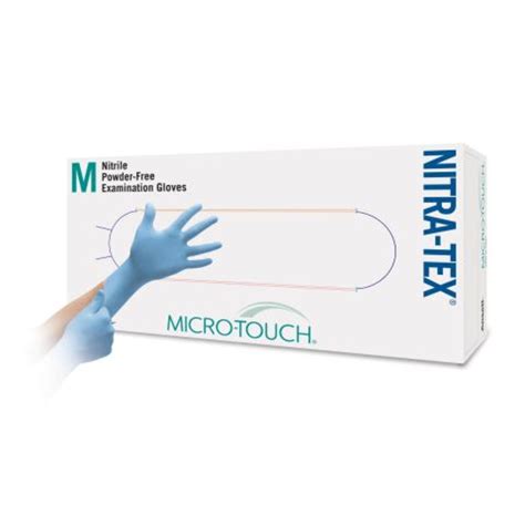 Gant De Protection Chimique Nitrile Ansell Micro Touch Nitra Tex Bleu