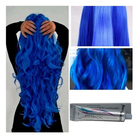 Tinta Cabelo Azul Royal Colora O G Hidratylife Mairibel Shopee Brasil