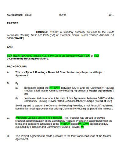 17 Project Agreement Templates In Pdf Xls
