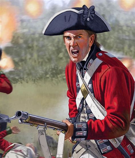 Revolutionary War British Soldiers And American Soldiers