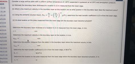 Solved Consider A Large Vertical Plate With A Uniform