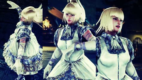 Tekken 7 Lili Alternative Monochrome Gothic Outfit Arcadeultra Hard Youtube