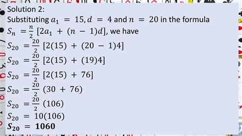 Sum Of Arithmetic Sequence S Ppt