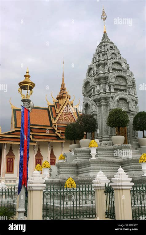 Stupa Of Princess Kantha Bopha With The Wat Preah Keo Morokat Beyond