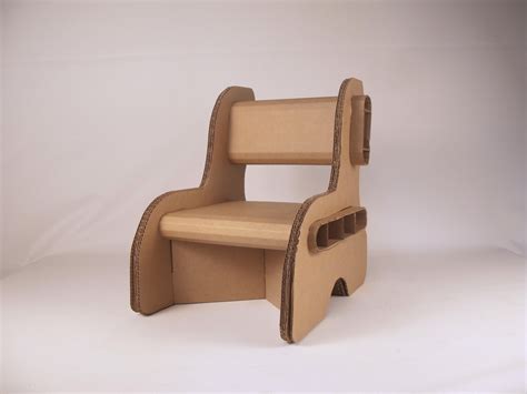 Cardboard chair for the office Поделки из картонной коробки