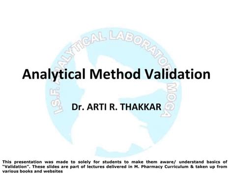 Analytical Method Validation