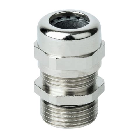 M32 Nickel Plated Brass Cable Gland With Extended Threads Waterproof