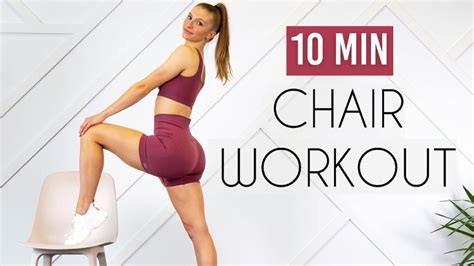 10 MIN - FULL BODY CHAIR WORKOUT (Abs, Booty, Upper Body) - MadFit ...