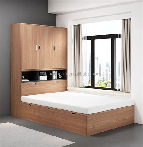 Modern New Design Storage Tatami Bed With Wardrobe - Buy Modern Tatami Bed With Wardrobe,New ...