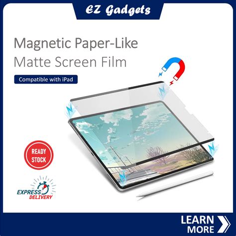 Magnetic Paperlike Screen Film For IPad 10 9 IPad Air 6 Air 5 Pro 11