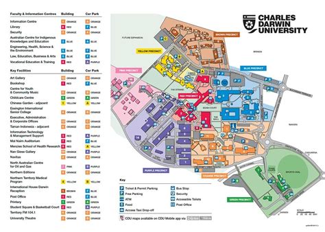 Charles Darwin University Campus Map | Map Of Beacon