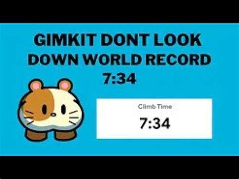 GIMKIT DONT LOOK DOWN WORLD RECORD 7 34 YouTube