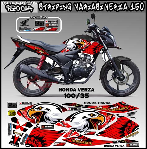 Sticker Striping Honda Cb 150 Verza Decal Cb 150 Verza Variasi Cb 150