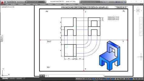 Tavola Proiezioni Ortogonali Di Un Solido Semplice E Assonometria