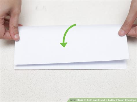 3 Ways To Fold And Insert A Letter Into An Envelope Wikihow