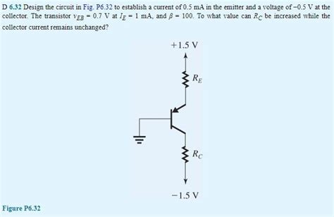 Solved D Design The Circuit In Fig P To Establish Chegg