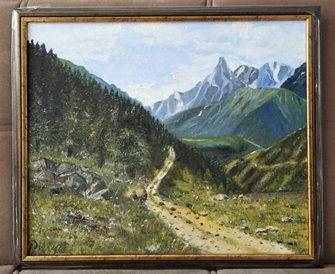 Antique, Original Oil Painting, Landscape, Oil on Canvas, Vintage, Wild ...