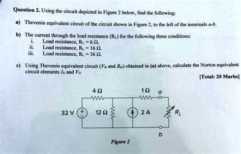 Solved Question Using The Circuit Depicted In Figure Below Find